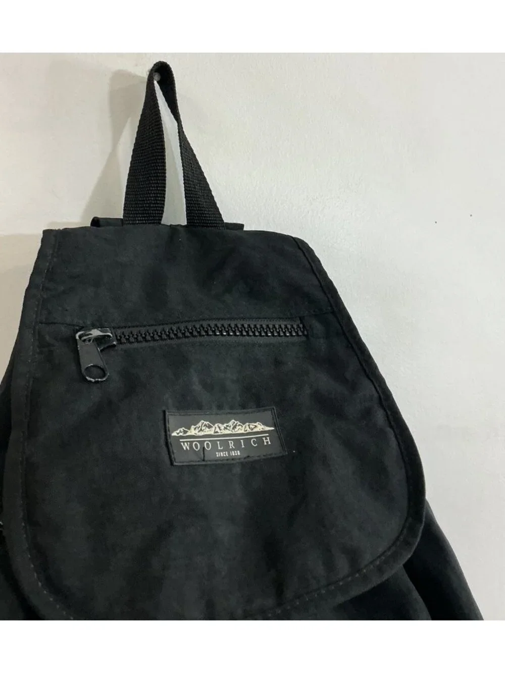Vintage Woolrich Backpack Black Nylon Bag
